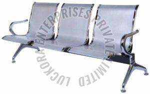 Stainless Steel PC Waiting Chair, Color : Silver Modern