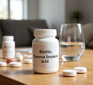 Biotin Gamma Linolenic Acid with Vitamin Tablet