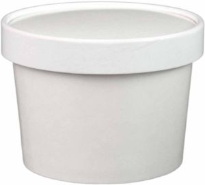 350ml White Paper Food Container