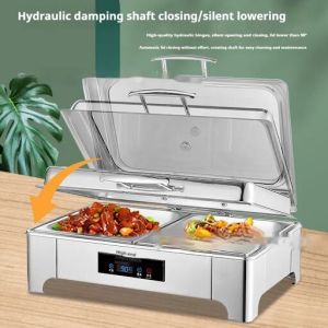 Manual Hydraulic Buffet Stove Fireless Cookerwaare, Color : Silver