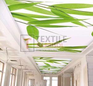 Natural Greenery Textile Barrisol 3D Forest Stretch Ceiling