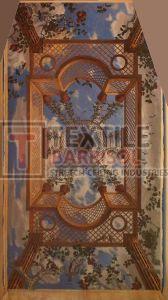 White 3D Roman Stretch Ceiling, Finishing : Golden Accents