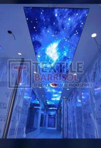 PVC Textile Barrisol Galaxy Star Stretch Ceiling, Finishing : Glossy