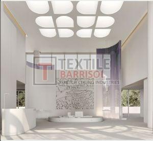 PVC Or Textile Membrane Customizable LED Stretch Ceiling