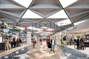 Textile Barrisol Shoping Complex Stretch Ceiling, Finishing : Glossy