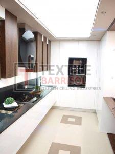 Aluminum Profiles Textile Barrisol Kitchen Stretch Ceiling