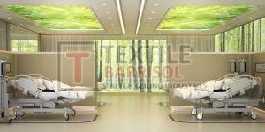 Plain Colors Textile Hospital Stretch Ceiling, Finishing : Glossy
