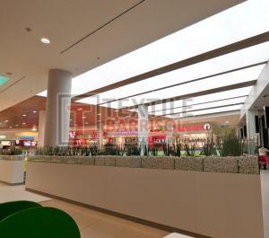 PVC Or Polyester Fabric Customizable Textile Mall Stretch Ceiling