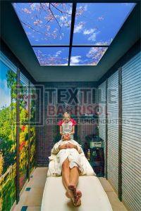 PVC Customizable Textile Salon Spa Stretch Ceiling