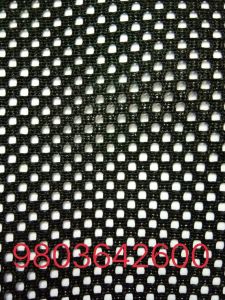 Plain Polyester Chair Mesh Fabric, Color : Black