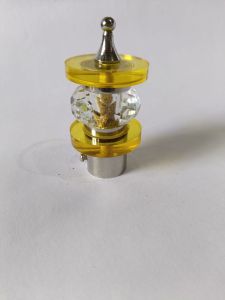 Crystal Accent Curtain Finial Stopper