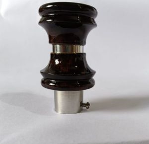 Tiered Grip Wood Curtain End Cap