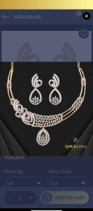 Designer Gold Real Diamond Necklace