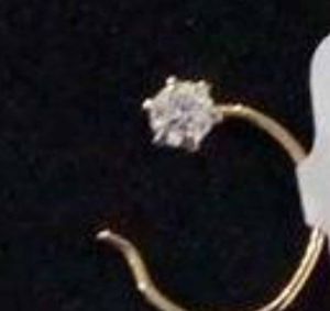 Ladies Gold Diamond Nose Pin
