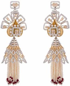 Premium Gold Diamond Pendant Set