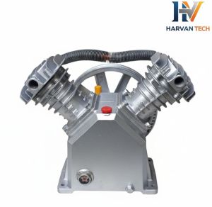 Square Body Imported 2hp Double Piston Air Compressor Head, Elgi Air Compressors