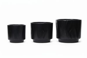 Non Polished Ceramic Glass Handicrafts, Color : Black, Black