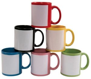 Ceramic Sublimation Patch Mug, Color : Multicolor