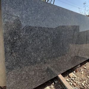 Polished Steel Grey Granite Slab Standard for Construction