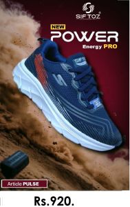 Mens Navy Energy Mesh Sneakers