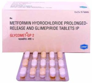Glycomet GP2 Metformin Hydrochloride Glimepiride Tablet