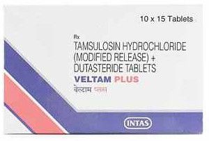 Veltam Plus Tamsulosin Hydrochloride Dutasteride Tablet