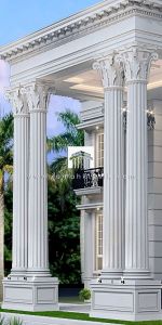 Polished GRC Columns, Color : Grey, Length : 6-7 Feet