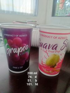 Disposable Plastic Juice Glass, Color : Multicolor