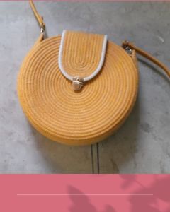 Plain Jute Sling Bags, Color : Brown for Promotion, Gift