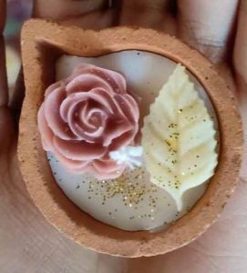 Terracotta Flower Aroma Candle