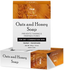 TNW-The Natural Wash Honey & Oats Soap for Nourishing Dry Skin | Reduces Tanning & Pigmentation