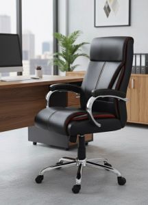 Leather Executive Chairs, Color : Black