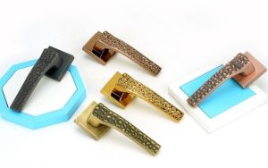 Antique Brass Designer Zinc Mortise Main Door Handle