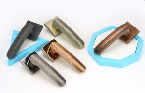 Zinc Curved Mortise Door Handle