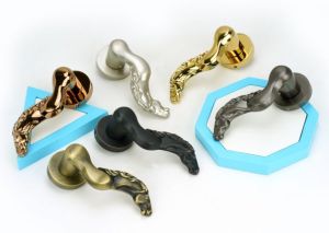 Antique Brass Zinc Fancy Mortise Door Handle, Brand Name : Akon