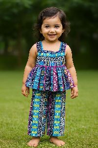 Pure Cotton Frill Palazzo Baby Set for 2 to 3 Years Girl Baby