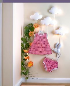 Girl Baby Pure Cotton Matching Bloomers Sleeveless Frock