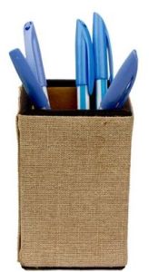 Square Jute Pen Stand