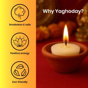 Ghee Diya Batti, Brand Name : Yagyoday, Speciality : 100 % WAX FREE