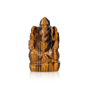Tiger Eye Stone Ganesh Murti, Brand Name : Giri