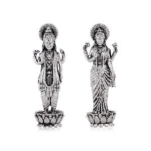 Polished Printed Vishnu Lakshmi Idol Standing, Brand Name : Giri