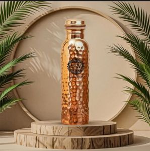 Copper Hammered Water Bottle