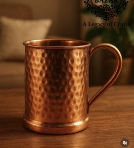 Pure Copper Hammered Design Mug
