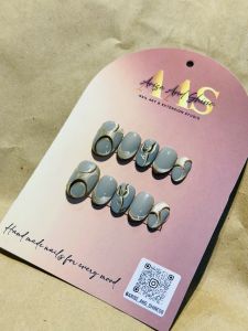 Acrylic Polished Artificial Nail, Color : Natural