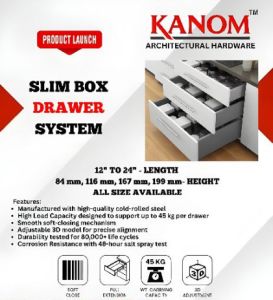 Steel Tandem Box, Brand Name : Blum for Kitchen Cabinets