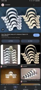 UPVC Pipe Metal Clamp, Color : White