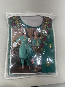 Party Wear Ladies Three Piece Salwar Suits, Color : Green