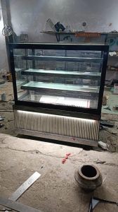 Stainless Steel Sweet Display Counters, Color : Silver, Transparent