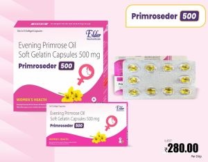 Evening Primrose Oil Capsules, Brand Name : Primroseder 500