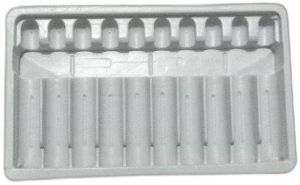 Polished Plastic Injection Tray 12X8 Inch